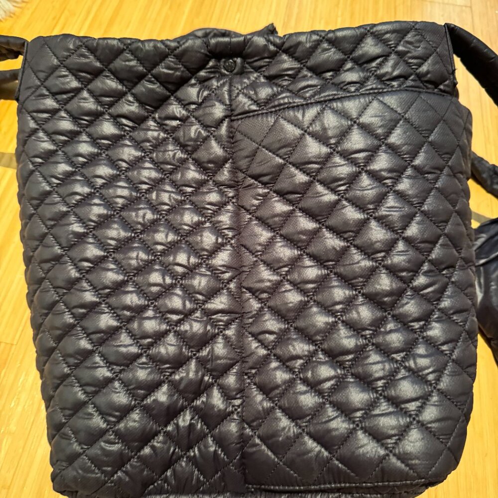 MZ Wallace Black Quilted Nylon Large Tote - Picture 10 of 11